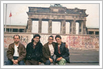 En Berlín con unos amigos en 1987
